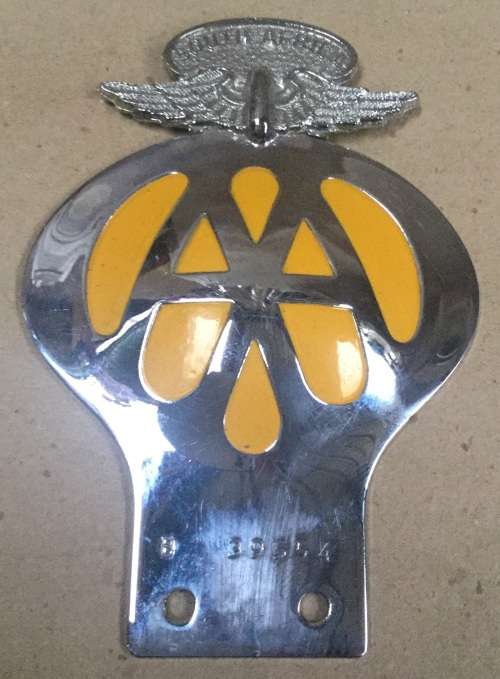 AA car badge.....though vintage is in immaculate condition