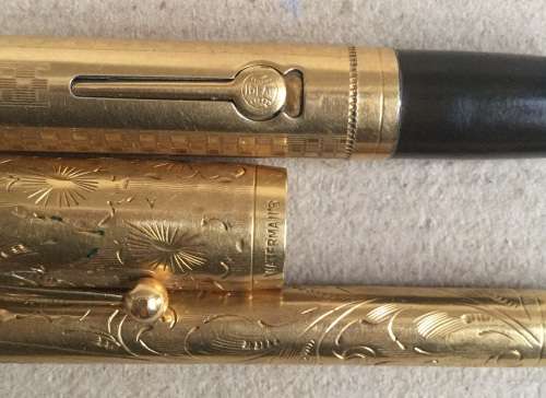 Waterman's 1903 "Ideal" gold filled pen and mechanical propelling pencil set