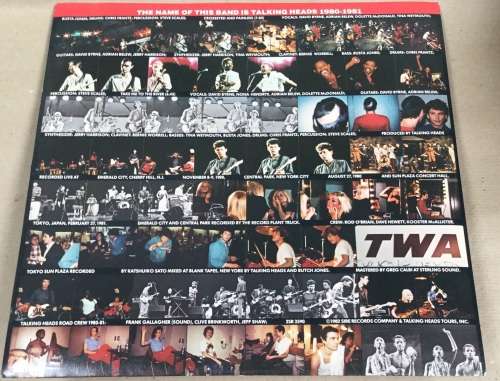 Talking Heads....The Name of this Band is Talking Heads....2SR 3590......pleasure to play