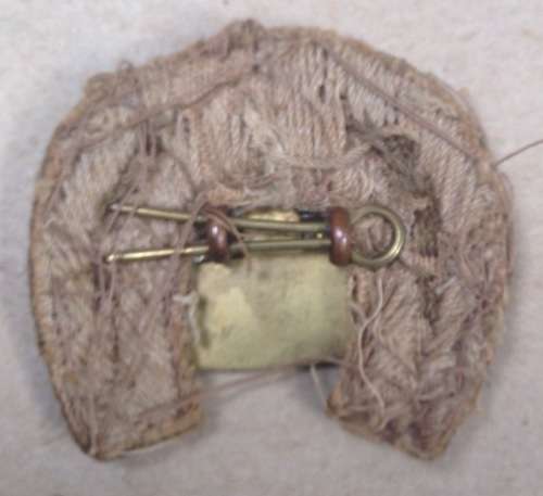 Cape Mounted Rifles NCO's arm badge worn post 1902, lugs intact