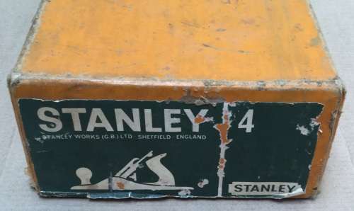 Stanley No. 4 smoothing plane, in original box with instructions! Ace condition