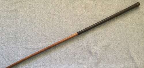 Antique hickory shaft stainless goose neck Smith's Model mashie....length to heel 94 cms