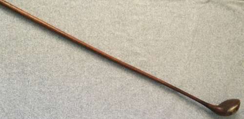 Antique hickory shaft "The Perfect Balance" brassie by R. Simpson of Carnoustie