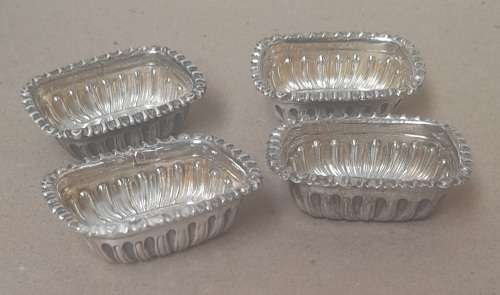 Sterling silver dishes of unusually small size