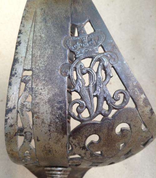 Victorian Officer's Sword.....blade 860 mm....total length 1010 mm....See Proof Mark