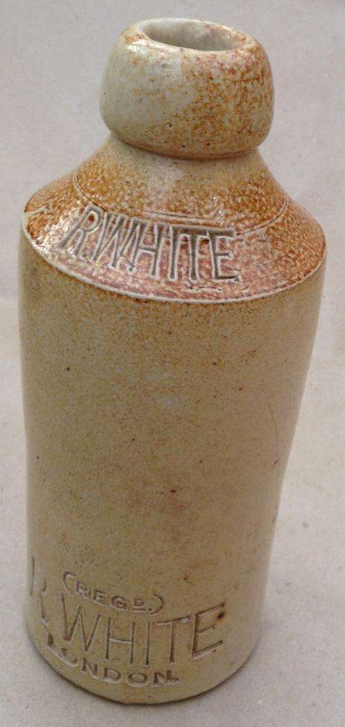 Stoneware Ginger Beer Bottle......R. White.