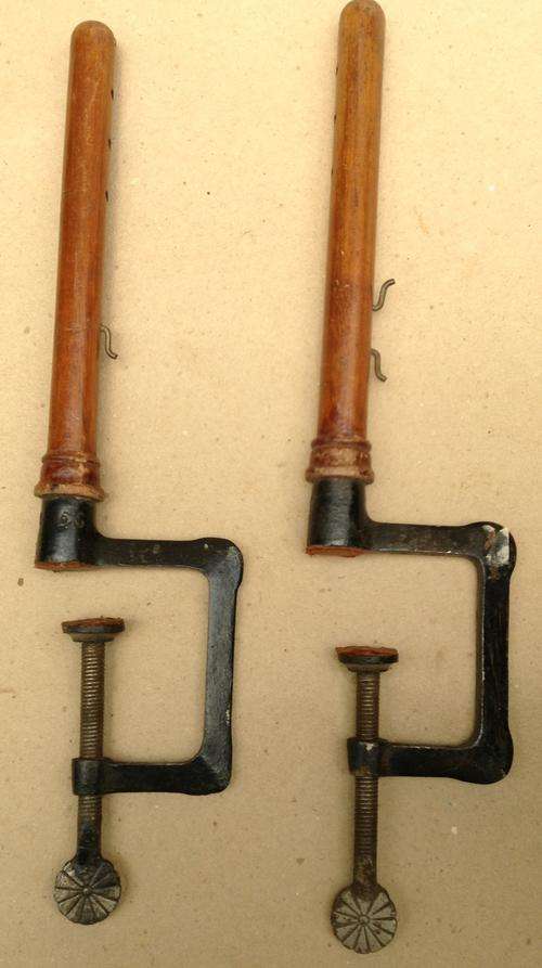 Whiff-Whaff antique clamp-on net posts (that's table tennis to you).......postage R26.00