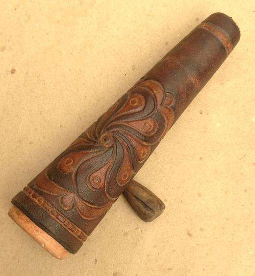 Relic from 1970.....Chillum Made in India.....leather clad in Durban....unused.....postage R26.00
