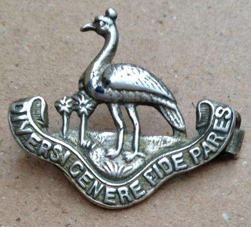 Northern Rhodesia Sweetheart Brooch.....identical size as collar badge.....cast silver copy.