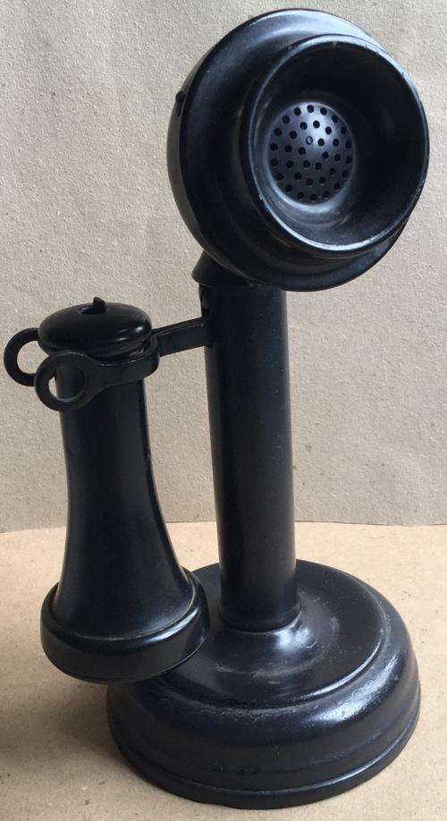 hello....huLLO,...HeLLO!!!...Candlestick phone....seems ex Ministry of Defence MOD? Or modified?