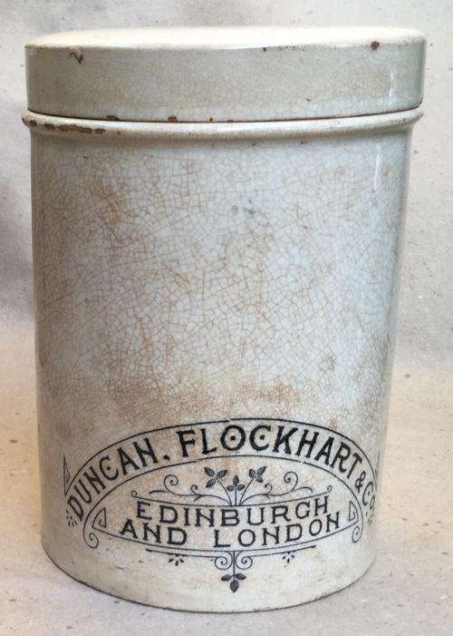 Stilton Jar with Lid.....Duncan Flockhart & Co