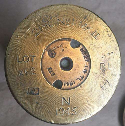 1941/1943 Brass Shell......190 mm length, seemingly for 40mm projectile