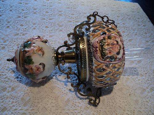 Beautiful Italian Porcelain Ceiling Light