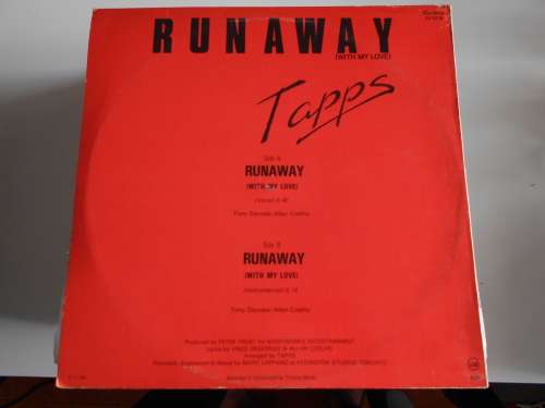 Tapps - Runaway 12" Maxi Vinyl LP Hi NRG
