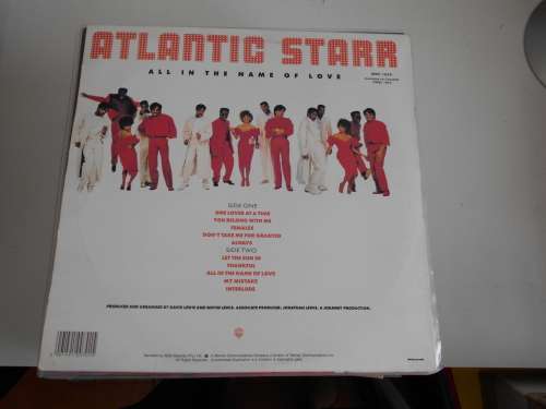 Atlantic Starr - In the Name of Love Vinyl LP
