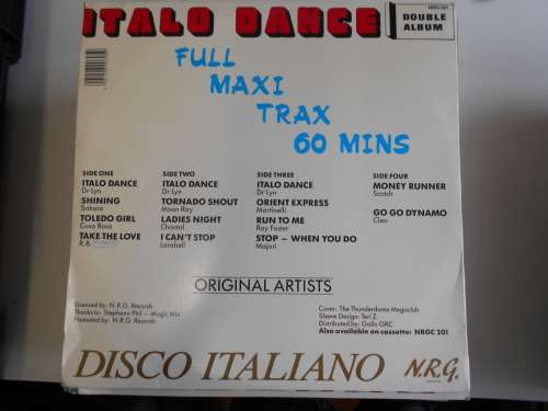 Italo Dance - Various Double Vinyl LP
