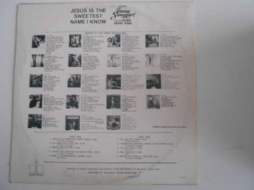 Jimmy Swaggart - Jesus Is the Sweetest Name I Know Vinyl LP