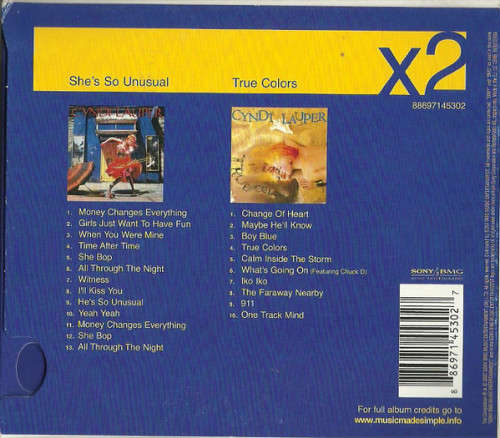 Cyndi Lauper  She`s So Unusual / True Colors 2x CD Set