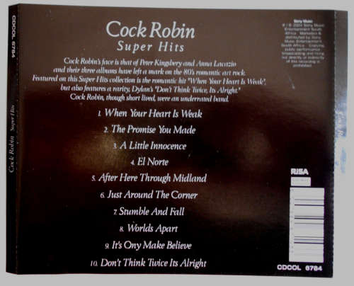 Cock Robin - Super Hits CD