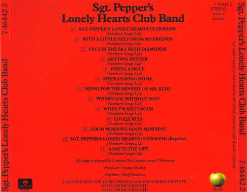 Beatles  Sgt. Pepper's Lonely Hearts Club Band CD