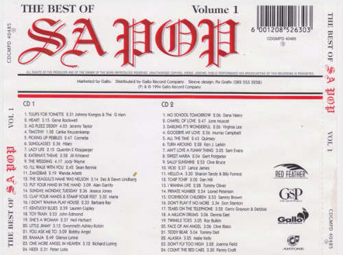 Best of SA Pop 2x CD Set Volume 1, 2 & 3 (6x CD's in total) Rare