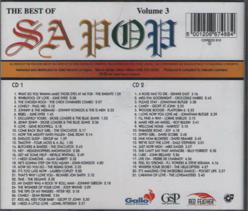 Best of SA Pop 2x CD Set Volume 1, 2 & 3 (6x CD's in total) Rare
