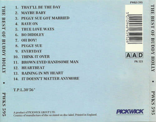 Buddy Holly - Best of CD