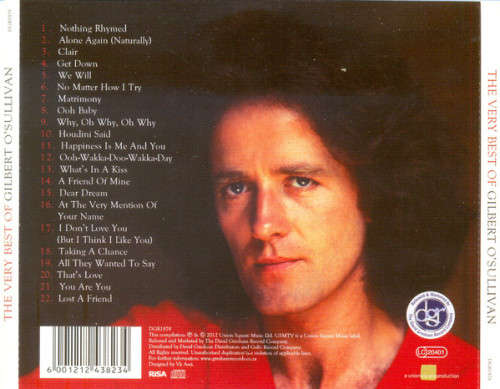 Gilbert O`Sullivan - Very Best of CD