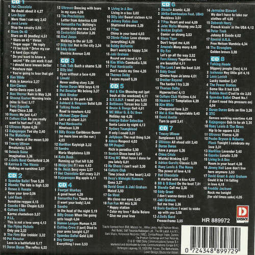 Greatest Hits of the 80's - Various 8xCD Box Set Import