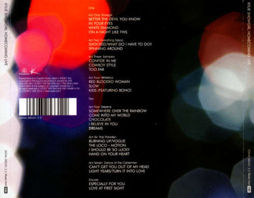 Kylie Mingoue - Showgirl Homecoming Live Double CD Import Europe