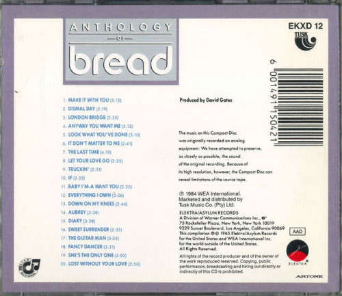 Bread - Anthology of Bread CD