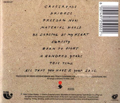 Tracy Chapman  Crossroads CD