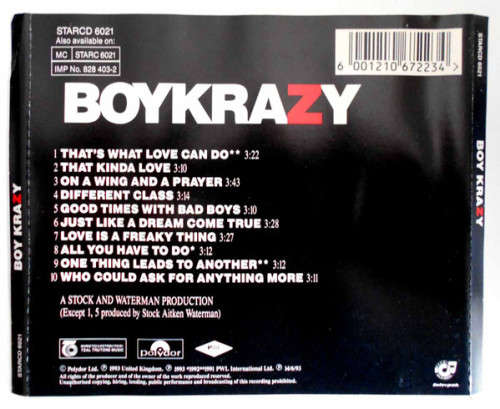 Boy Krazy  Boy Krazy CD