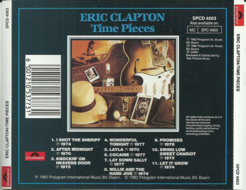 Eric Clapton - Time Pieces Best of CD