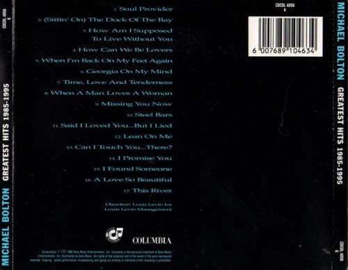 Michael Bolton - Greatest Hits (1985 - 1995) CD