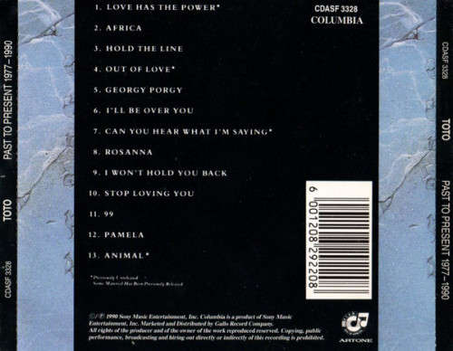 Toto - Past To Present 1977-1990 CD