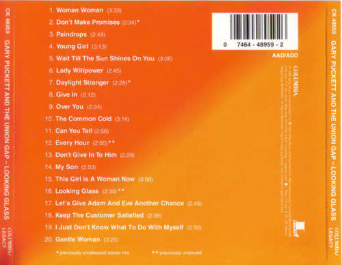 Gary Puckett and the Union Gap - Looking Glass - A Collection CD Import