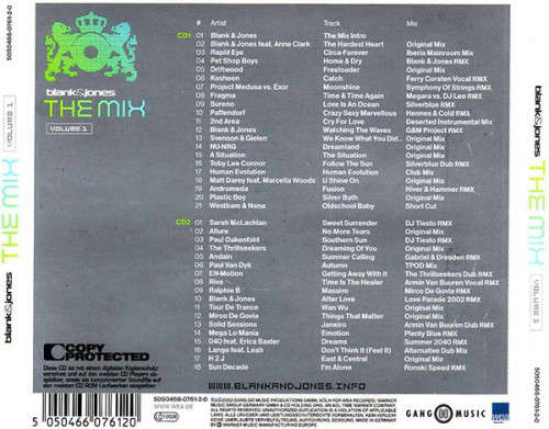 Blank and Jones - The Mix (Volume 1 + 2) 2x Double CDs Import