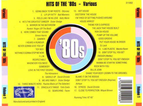 Various - Hits of the `80s Volume 1 CD Import