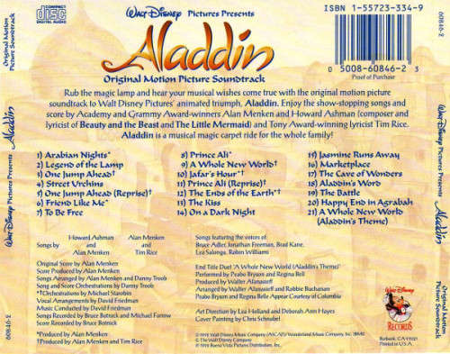 Aladdin - Soundtrack CD Import