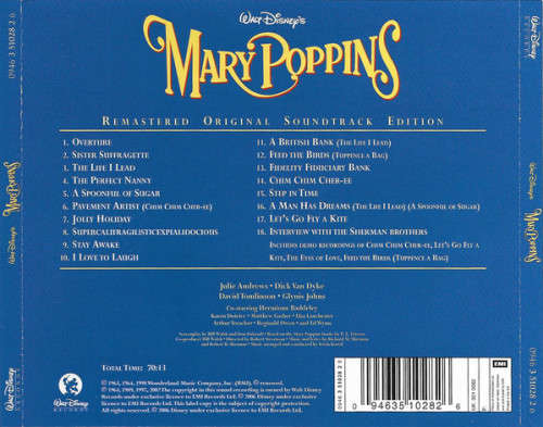 Mary Poppins - Soundtrack CD Import