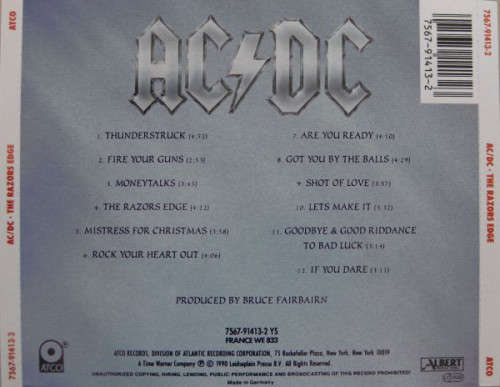 AC/DC - The Razors Edge Import CD