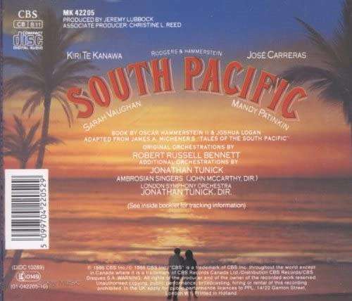 Kiri Te Kanawa / José Carreras / Sarah Vaughan / Mandy Patinkin - South Pacific CD Import
