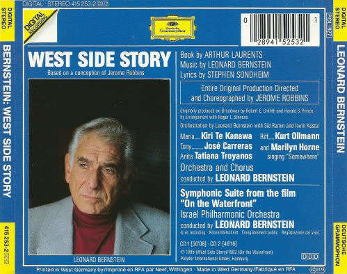 Leonard Bernstein - West Side Story Double CD Import