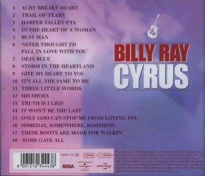 Billy Ray Cyrus - Achy Breaky Heart (Best of) CD