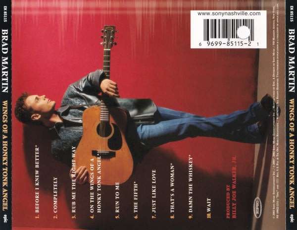 Brad Martin - Wings of a Honky Tonk Angel CD Import