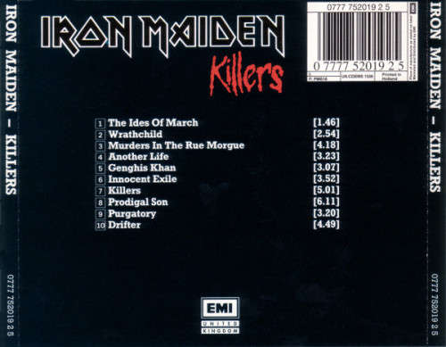 Iron Maiden - Killers CD Import