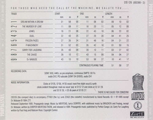 Propaganda - A Secret Wish CD Import