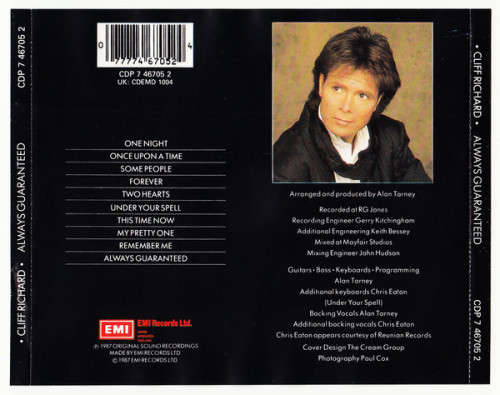 Cliff Richard - Always Guaranteed CD Import Ras/Ray