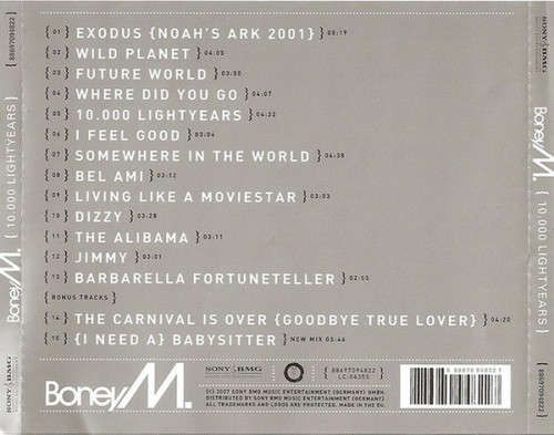 Boney M. - Ten Thousand Lightyears CD Import Rare